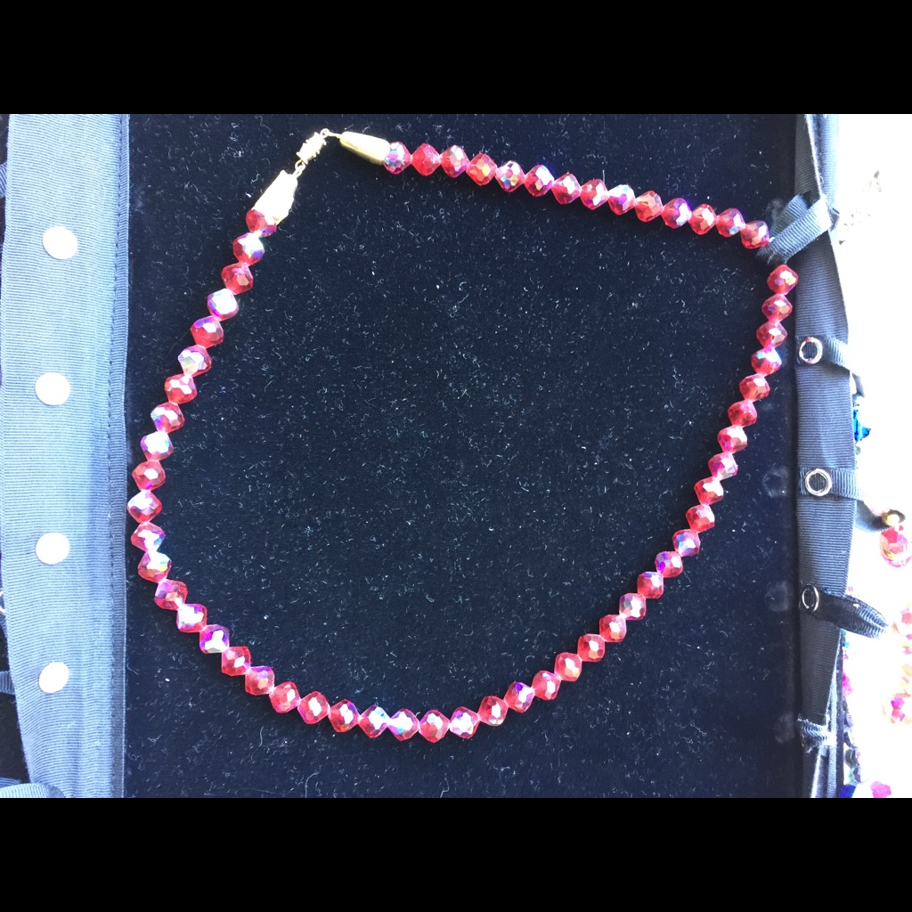 Red Swarovski Crystal Necklace